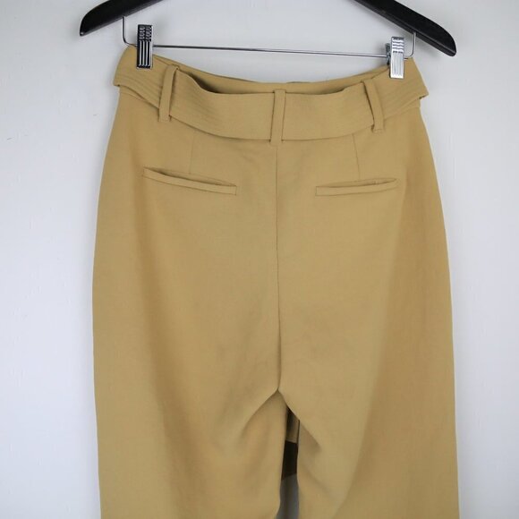 Aritzia Wilfred Saville Tie-Front High-Waisted Belted Crepe Pants Size 6 - Picture 4 of 7